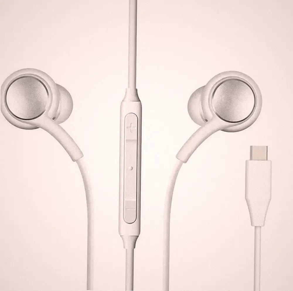 Gummi Stöpsel Kopfhörer für alle neuen Handys mit USB-C Anschluss- Android & iOS