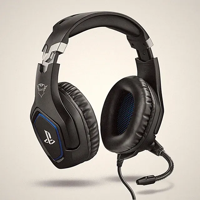 GXTrust Forze Gaming Headset Offiziell Lizenziert für PlayStation Schwarz Over