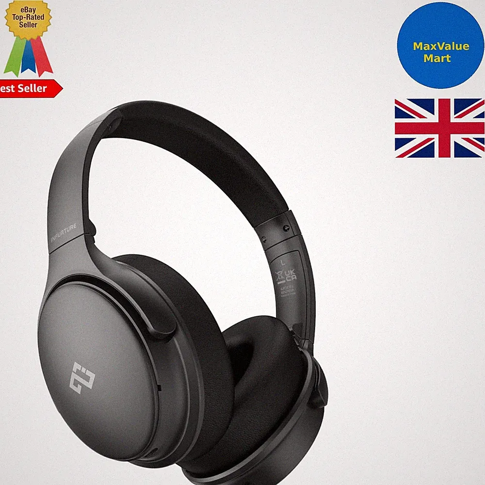 H1 Active Noise Cancelling Kopfhörer, 90H Spielzeit, Wireless Over Ear Blueto...