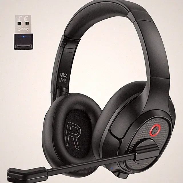 H6 Bluetooth Headset Mit Mikrofon & USB Dongle Bis Zu 55 Stdn & 10 Meter Reic...