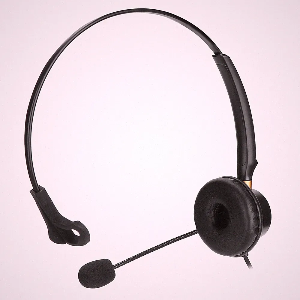 H600‑2.5 Telefon Headset 2 5 Mm Einohr Kopfhörer Für Kundenservice Mit Mikrofon