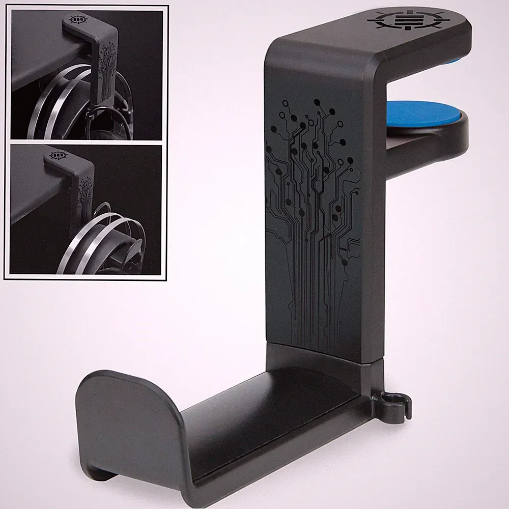 Halterung für Kopfhörer, für Gaming oder Musik, mit 360 Grad drehbarem Arm, B...