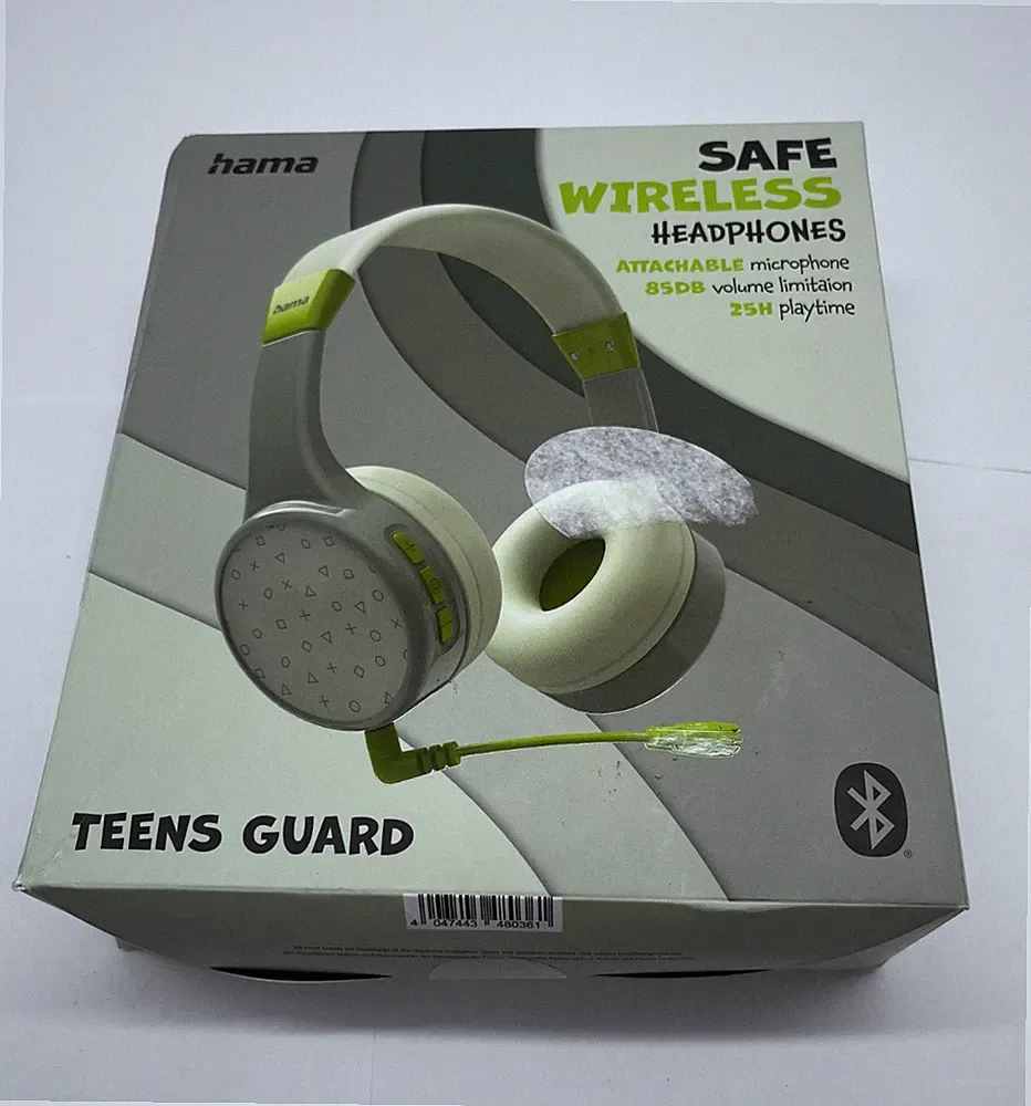 Hama 00184112 Kabellose On-Ear-Kopfhörer mit Mikrofon TeensGuard OVP #TK2461A