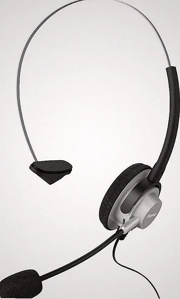 Hama - 201157 On-Ear-Headset für schnurlose Telefone, 2,5-mm-Klinke