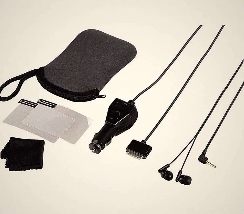 Hama 6in1 PACK Tasche Case Kfz Ladekabel Kopfhörer Folie für Sony PSP Go Konsole
