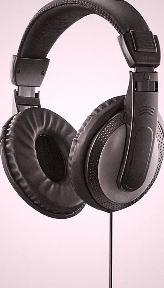 Hama Basic4TV Schwarz – Kabelgebundene TV Kopfhörer, Over-Ear, 6m Kabel