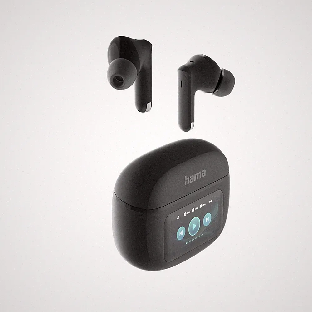 Hama Bluetooth Kopfhörer In-Ear 5.4 kabellos Wireless Stereo mit Display TWS ANC