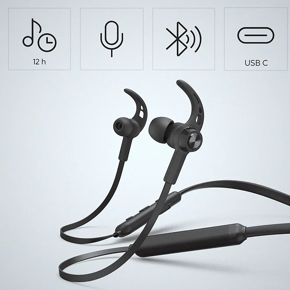 Hama Bluetooth Kopfhörer In Ear Freedom Neck III Sport Ear-Hook Ohrhörer Headset