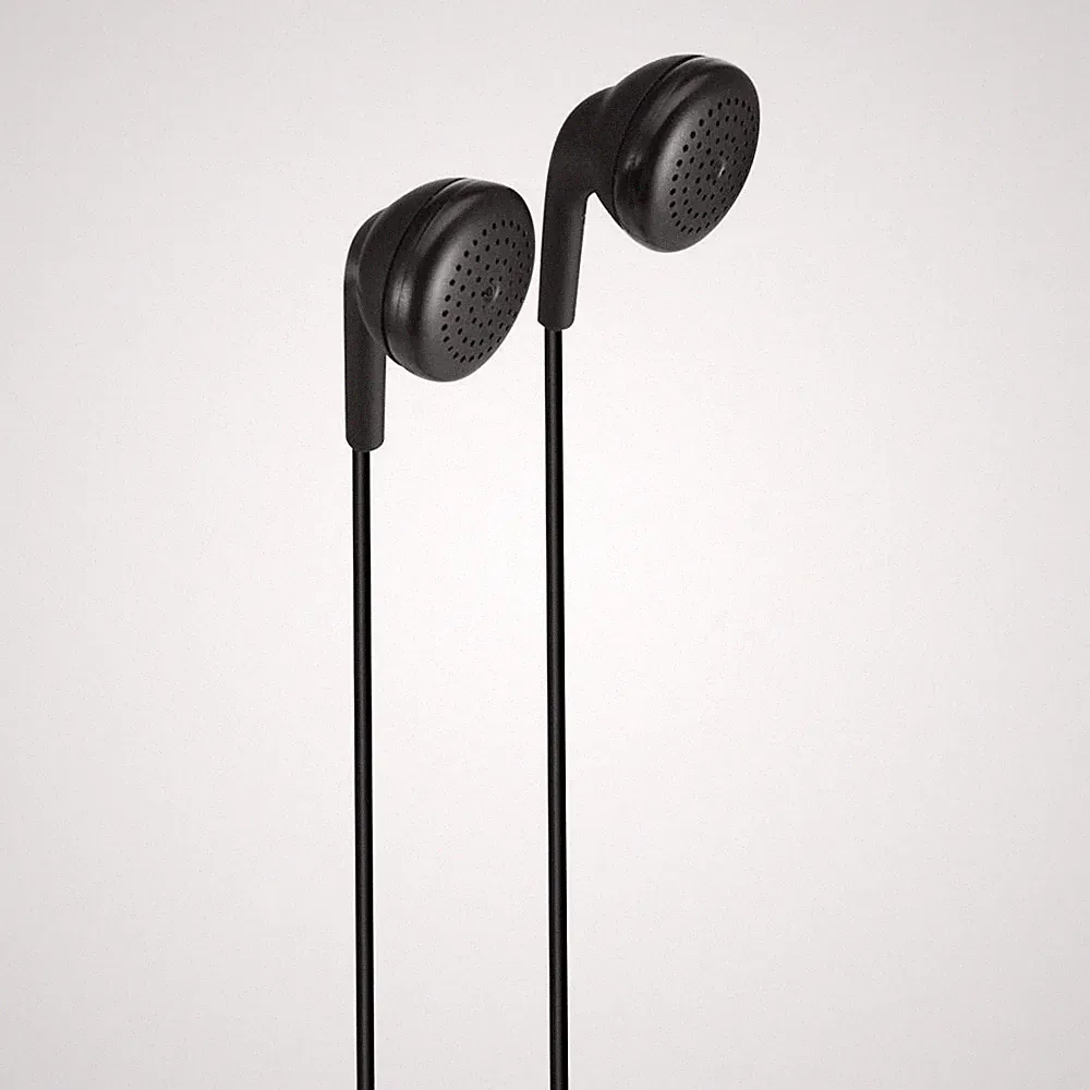 HAMA Bubbly II Earbuds in Schwarz – Stereo In-Ear Kopfhörer mit 3,5-mm