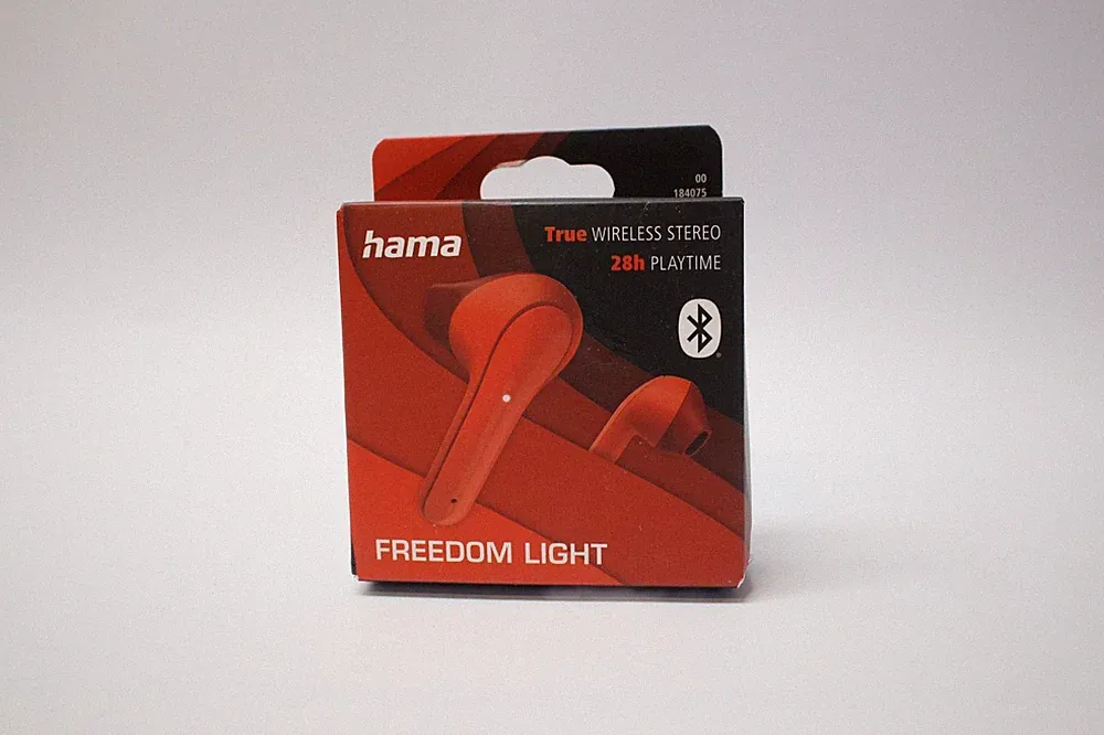 Hama Freedom Light True Wireless Bluetooth Kopfhörer Rot TWS 28h Neu