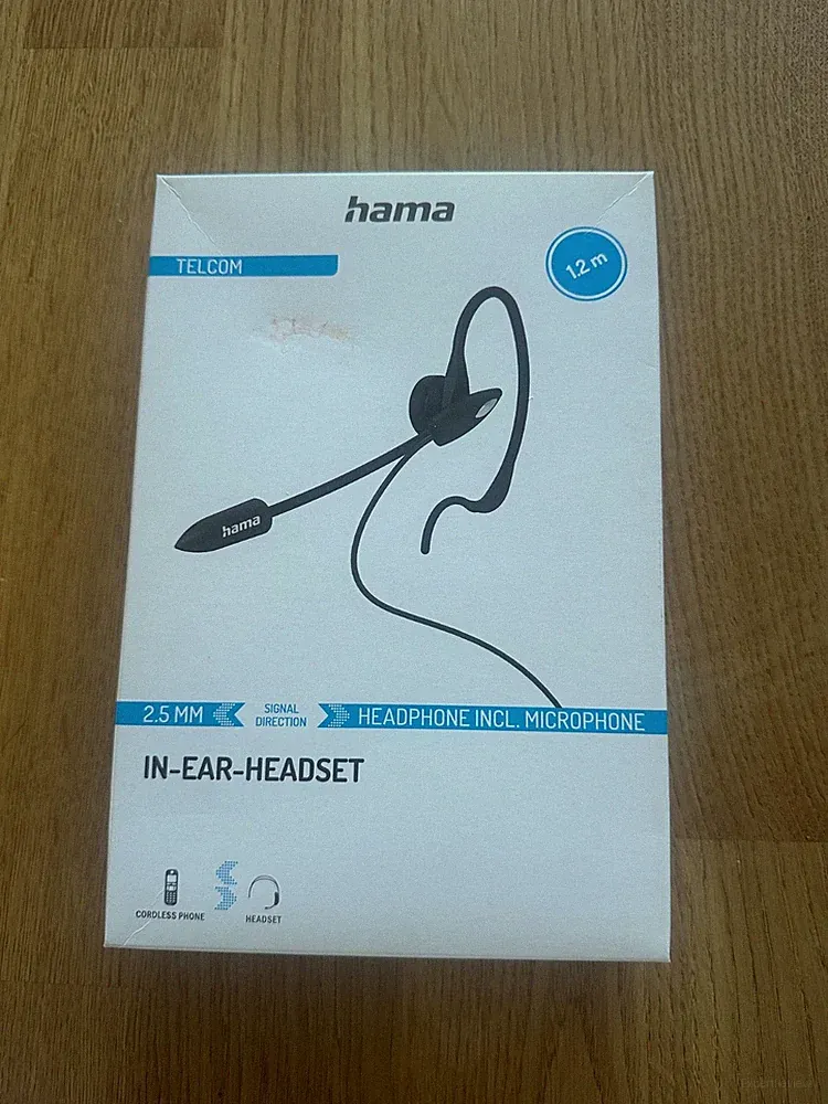 Hama Headphone inkl. Microphone IN-EAR Headset 2,5mm Klinke