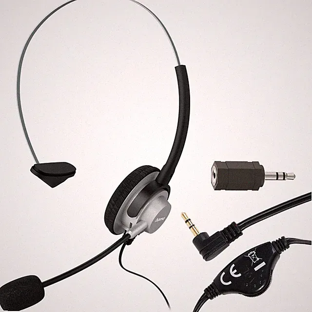 Hama Headset Kopfhörer für DECT Telefon AVM Fritz Fon Fritz!Fon C4 C5 C6 X6 MT-F