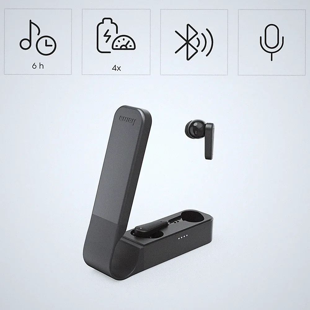 Hama In Ear Kopfhörer Bluetooth Stereo Headset Kabellos ENC Bass True Wireless