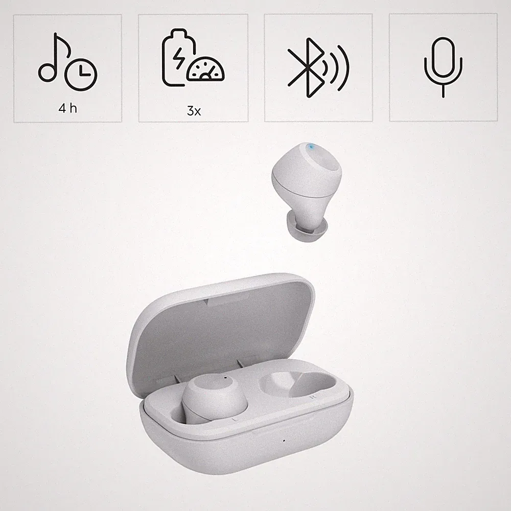 Hama In Ear Kopfhörer Bluetooth Stereo Headset Kabellos True Wireless, IPX4, WS