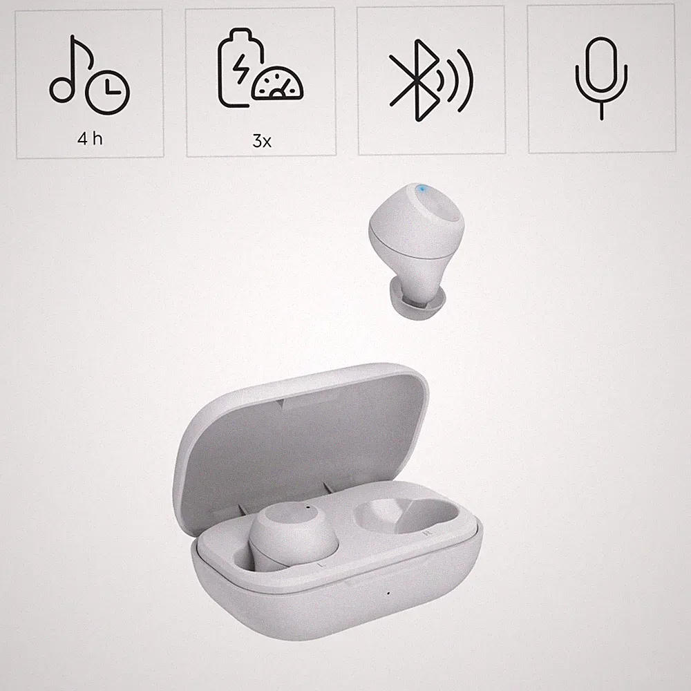 Hama In Ear Kopfhörer Bluetooth Stereo Headset Kabellos True Wireless, IPX4, WS