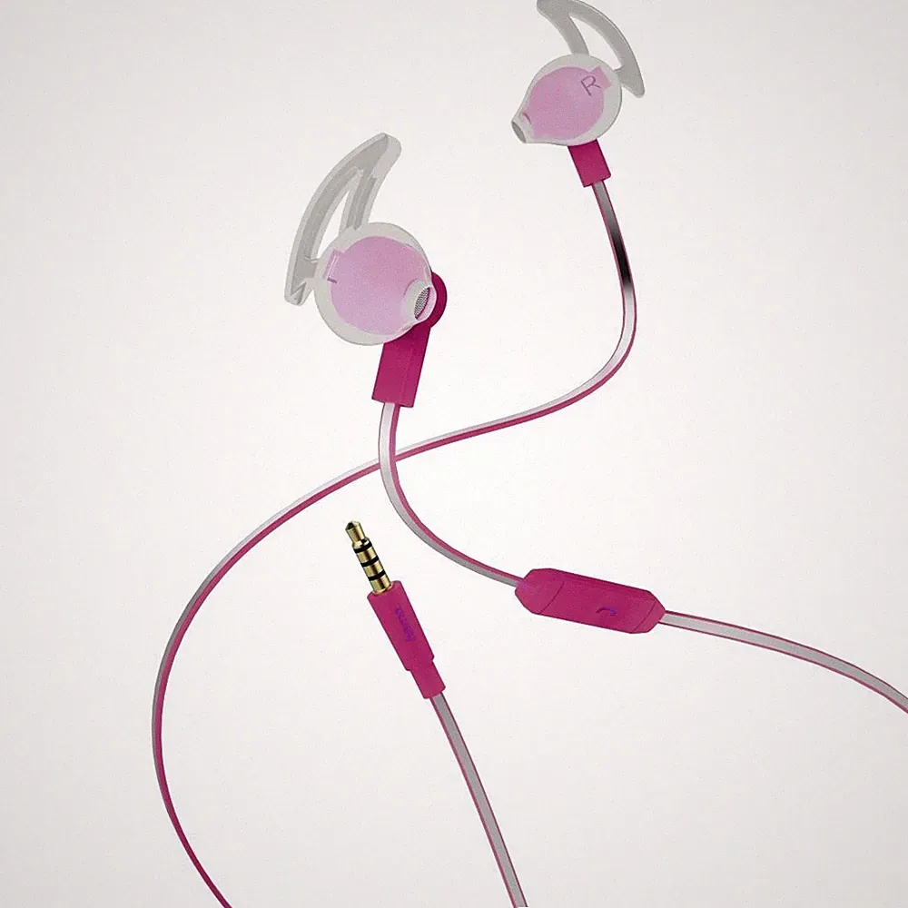 Hama In-Ear-Kopfhörer mit Kabel, 3,5mm Klinke, Reflective, pink, 00177071