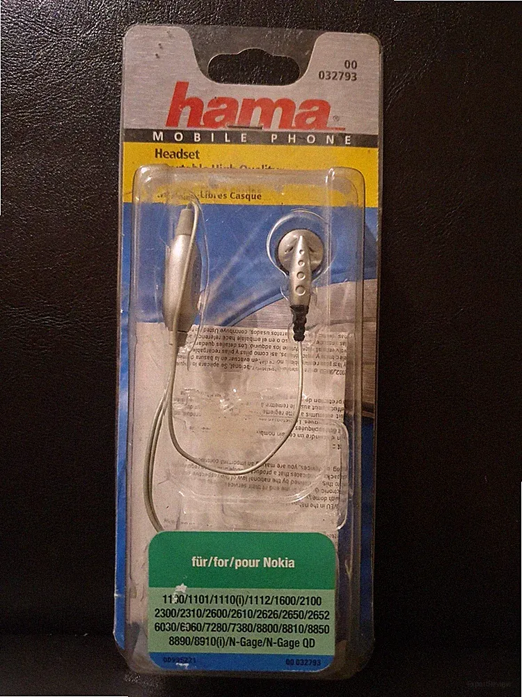 Hama Kopfhörer Handy Telefon für Nokia Headset System 00 032793