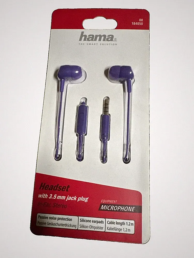 Hama Kopfhörer In-Ear Kopfhörer mit Mikrofon Neu