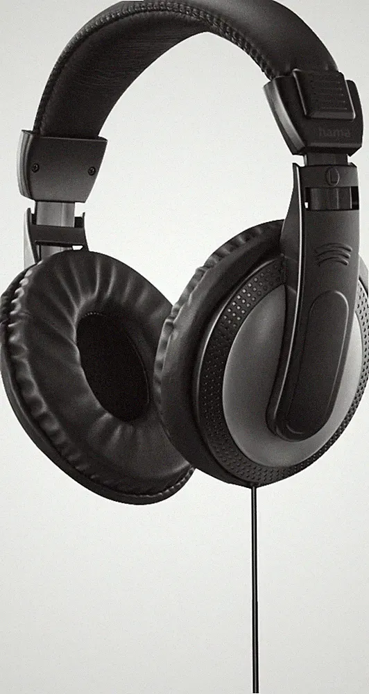 Hama Kopfhörer KH ShellTV II OverEar schwarz TV Stereo 3.5mm 6.3mm B Ware
