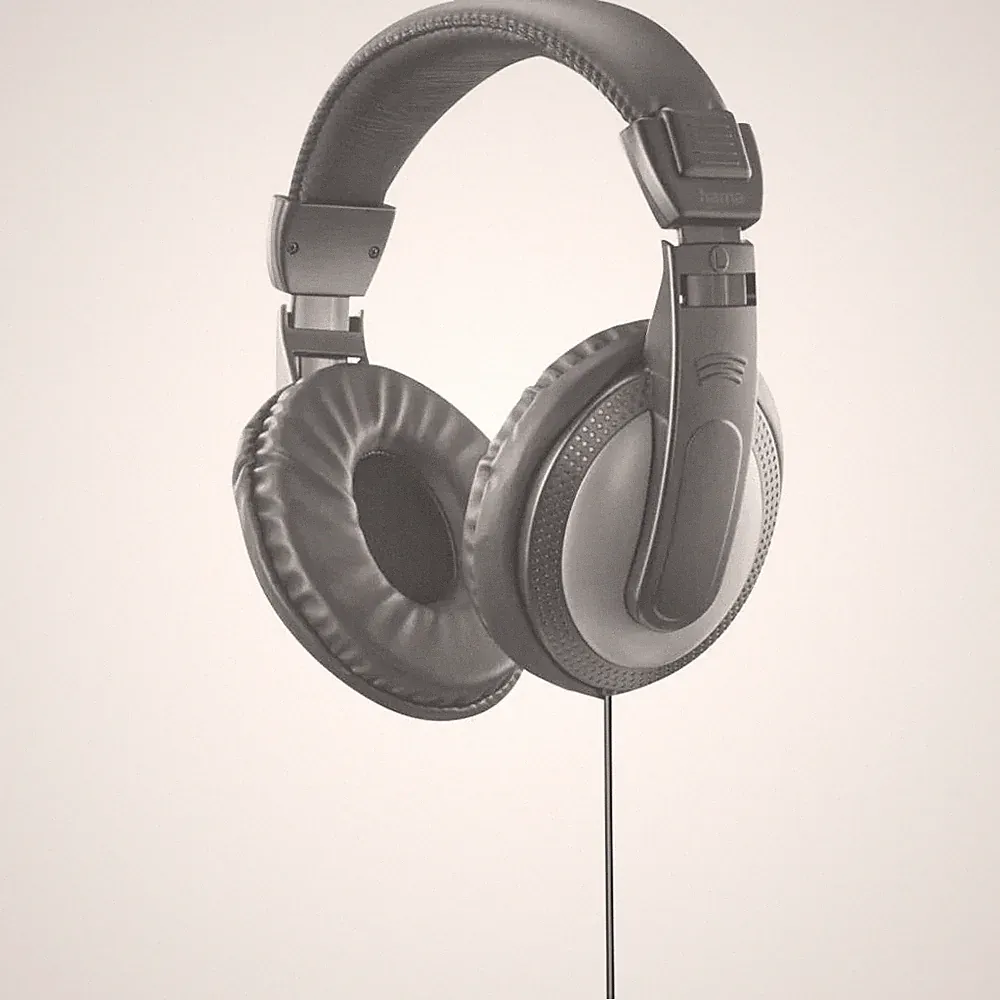 Hama Kopfhörer Shell II, langes Kabel (2m), Schwarz Over Ear Kopfhörer