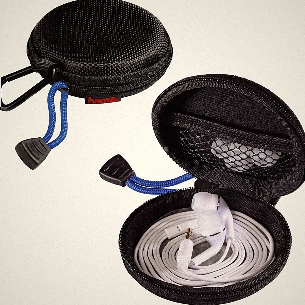 Hama Kopfhörer Tasche Case In-Ear Headset Schutz-Hülle Hardcase Aufbewahrung Bag