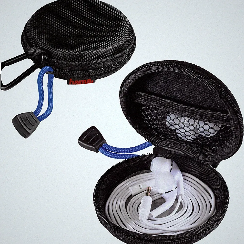 Hama Kopfhörer Tasche Case In-Ear Headset Schutz-Hülle Hardcase Aufbewahrung Bag