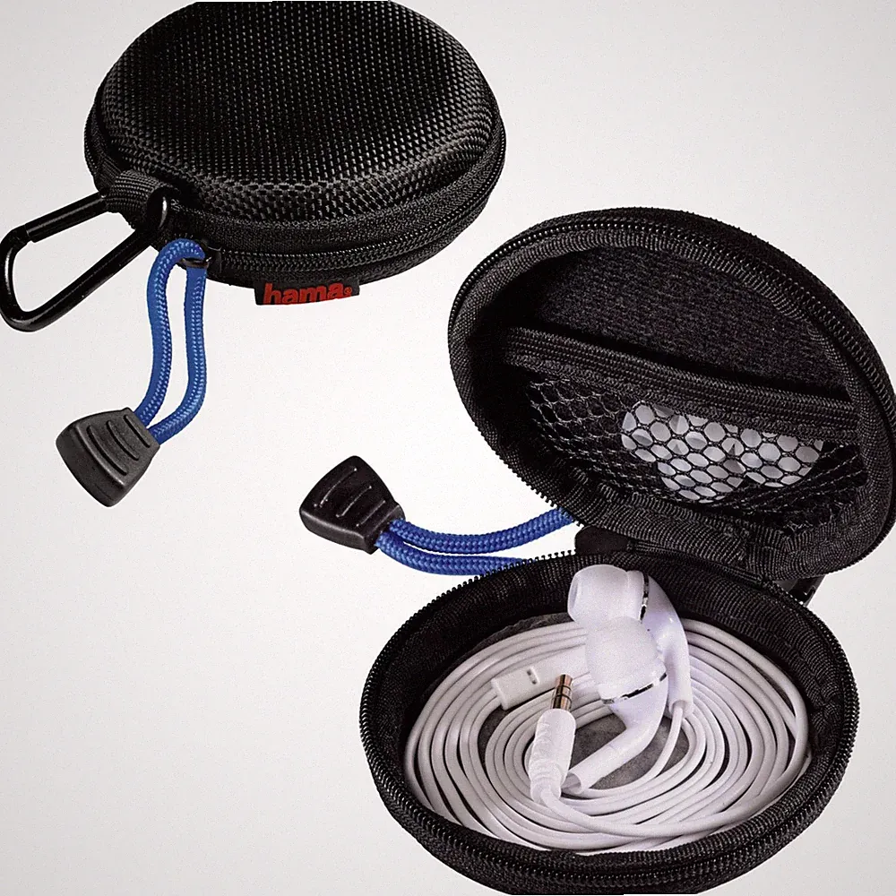 Hama Kopfhörer Tasche Case In-Ear Headset Schutz-Hülle Hardcase Aufbewahrung Bag