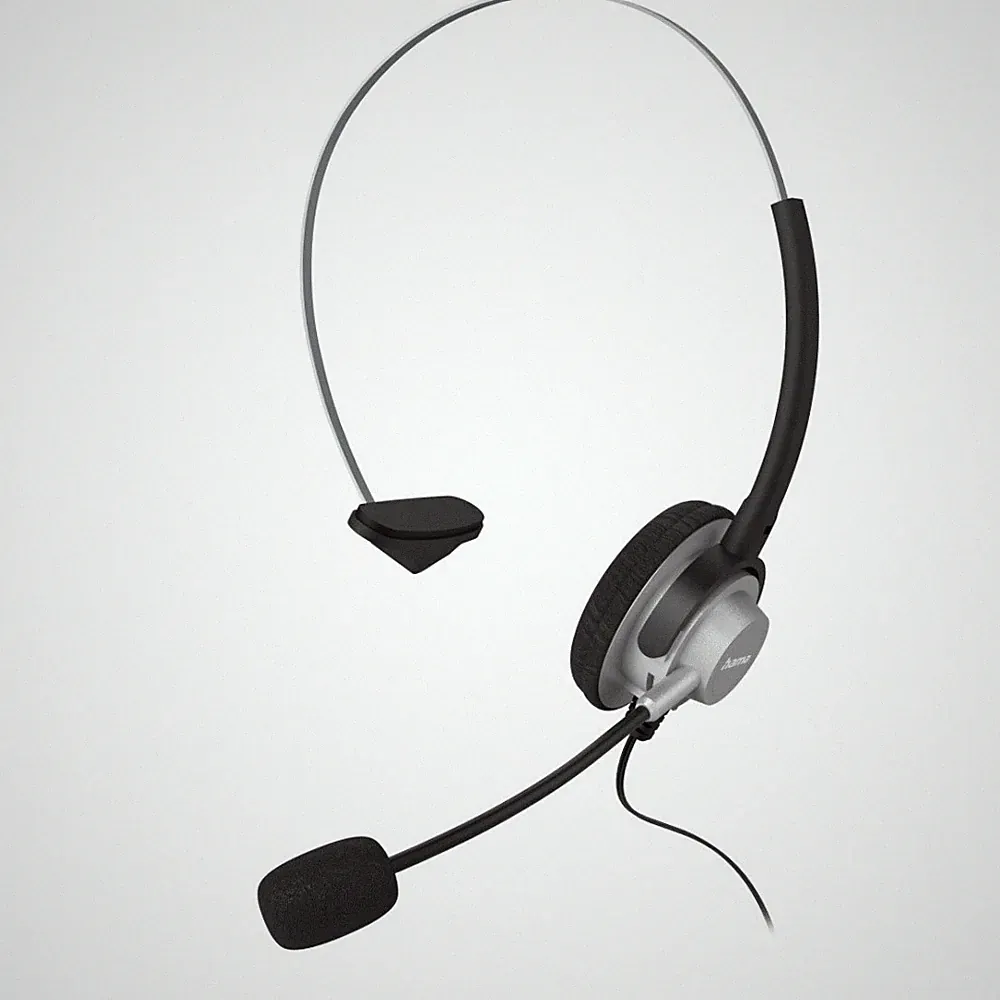 Hama On-Ear-Headset für schnurlose Telefone Headset schwarz/silber
