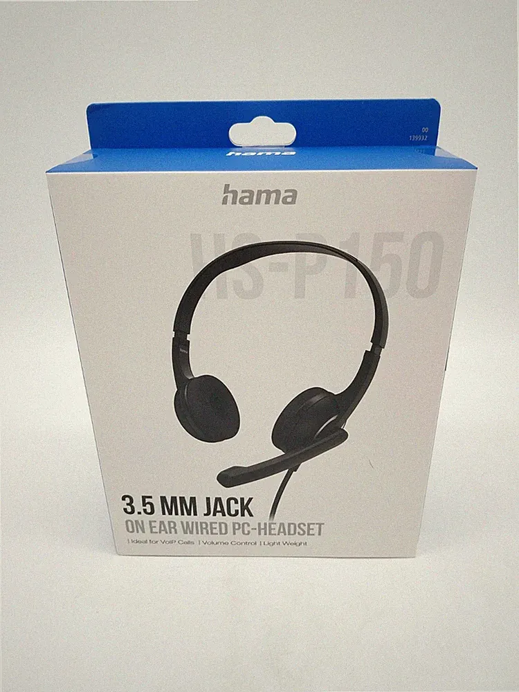 Hama On Ear Wired PC-Headset HS-P150 3.5mm 00139932 Gaming Kopfhörer #KT6830X