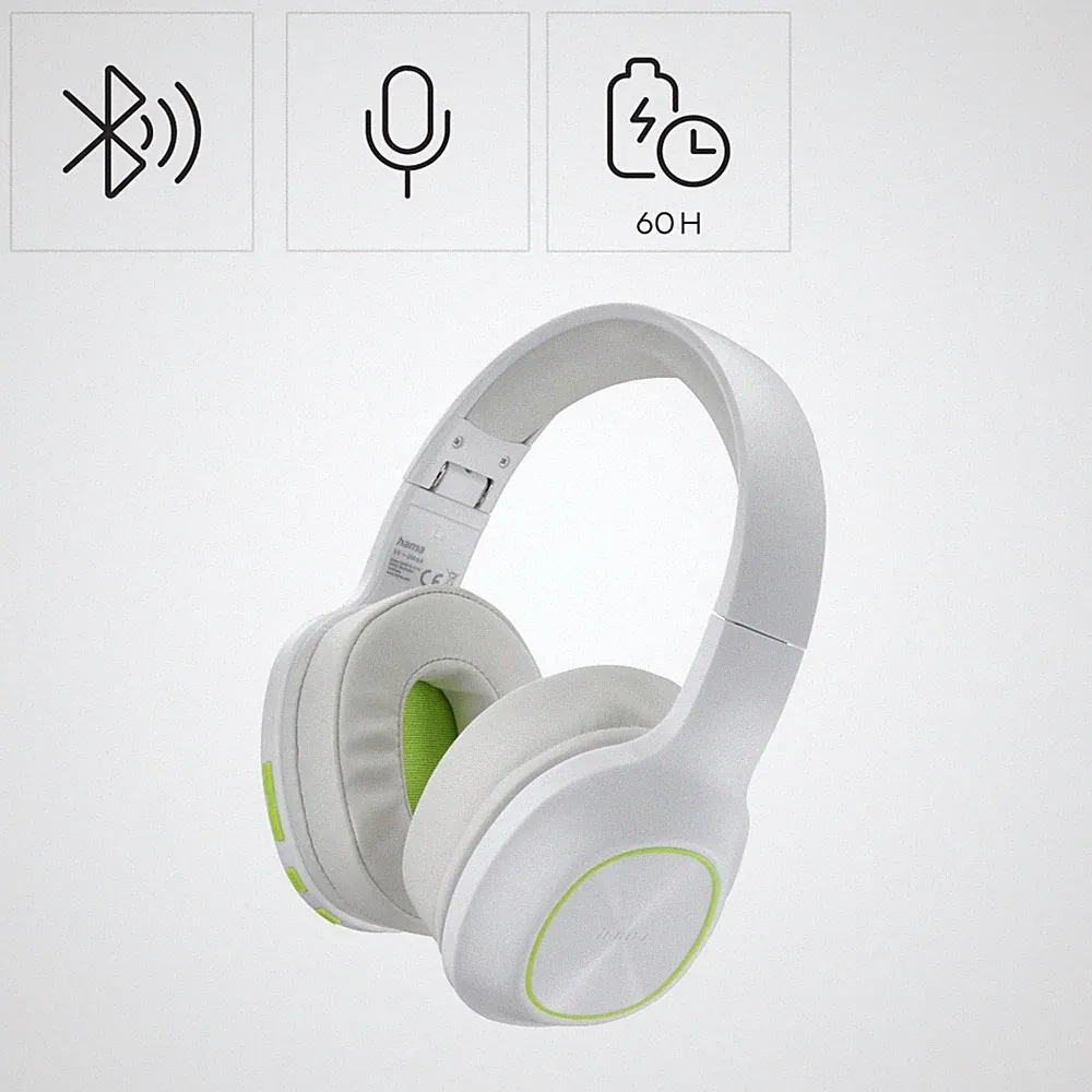 Hama Over Ear Kopfhörer Bluetooth Stereo Headset Kabellos faltbar Bass Boost WS