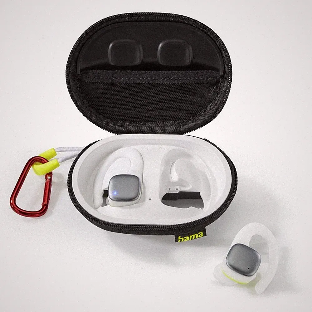 Hama Spirit Athletics True Wireless Kopfhörer weiß/gelb