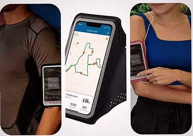 Hama Sport-Armband Wasserabweisend Tasche Schutz-Hülle Jogging Bag Handy iPhone