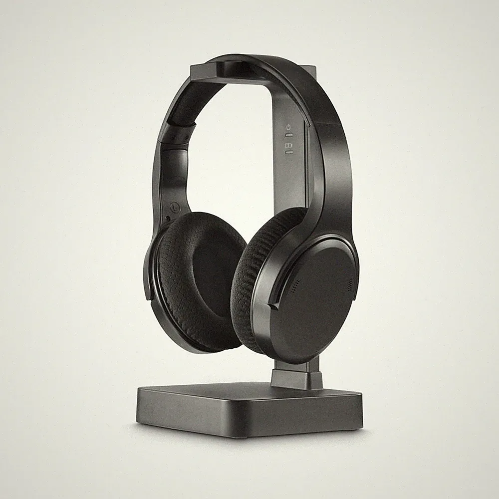 HAMA TV-Kopfhörer Over-Ear mit 2,4‑GHz-Ladestation