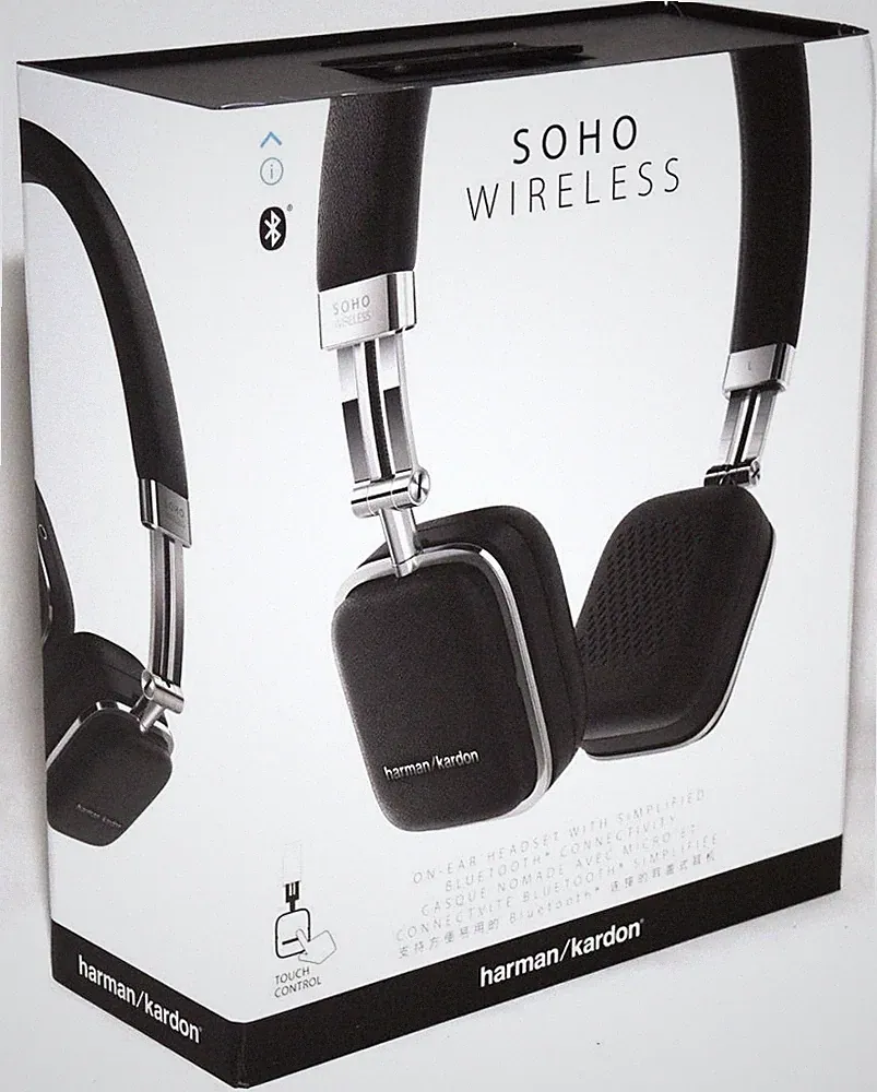 HARMAN KARDON "SOHO" PREMIUM BLUETOOTH KOPFHÖRER SCHWARZ WIRELESS NFC