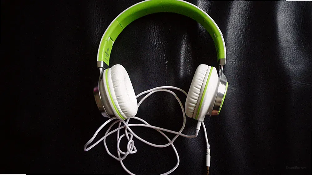 HEADPHONES/KOPFHÖRER "MS 200 - ON EAR - HI FI - WEIß/GRÜN" RARITÄT