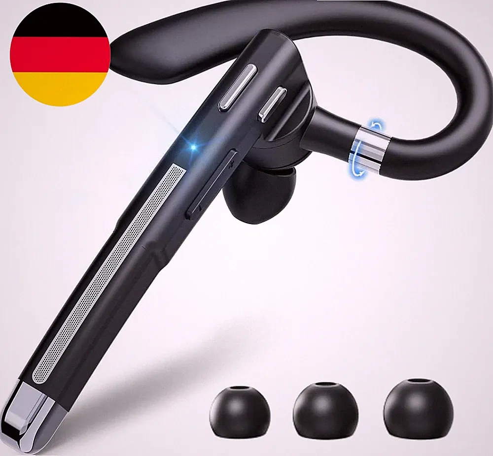 Headset Bluetooth 6.1 Kabellos Kopfhörer Mit CVC8.0 Mikrofon 1,5 Std Schnellladu