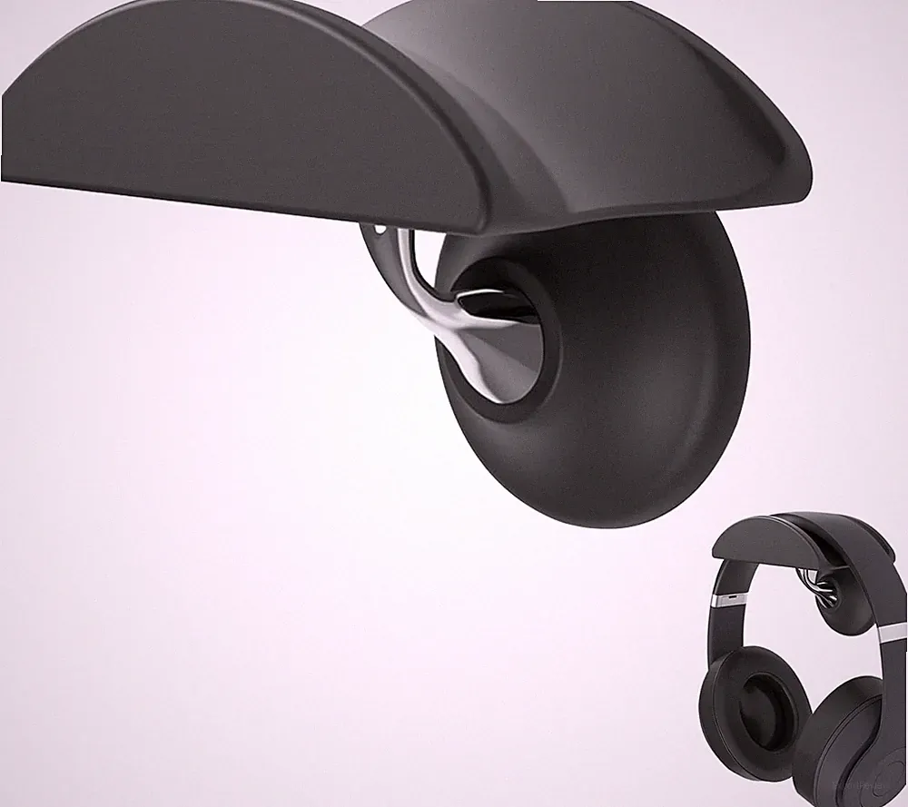 Headset Halterung Tisch, Headphone Stand, Schwarz Kopfhörerständer, Gaming Zubeh
