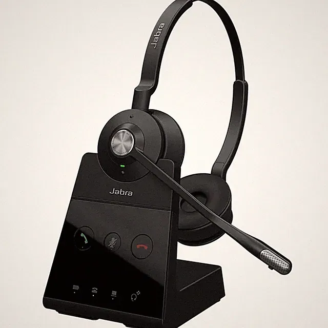 Headset Jabra Engage 65 SE Stereo, mit Ladestation für Festnetztelefone RJ9, DEC