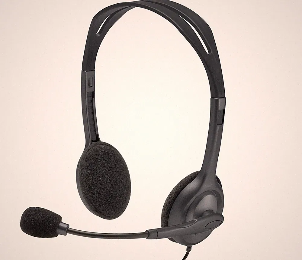 Headset Kopfhörer Logitech H111 Kopfband Ohraufliegend mit Mikrofon Klinke 3,5mm