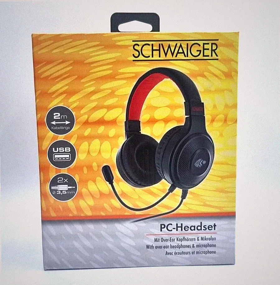 Headset PC Kopfhörer Over Ear Mikrofon 3,5mm Klinke Mikrofon RGB Gaming G291