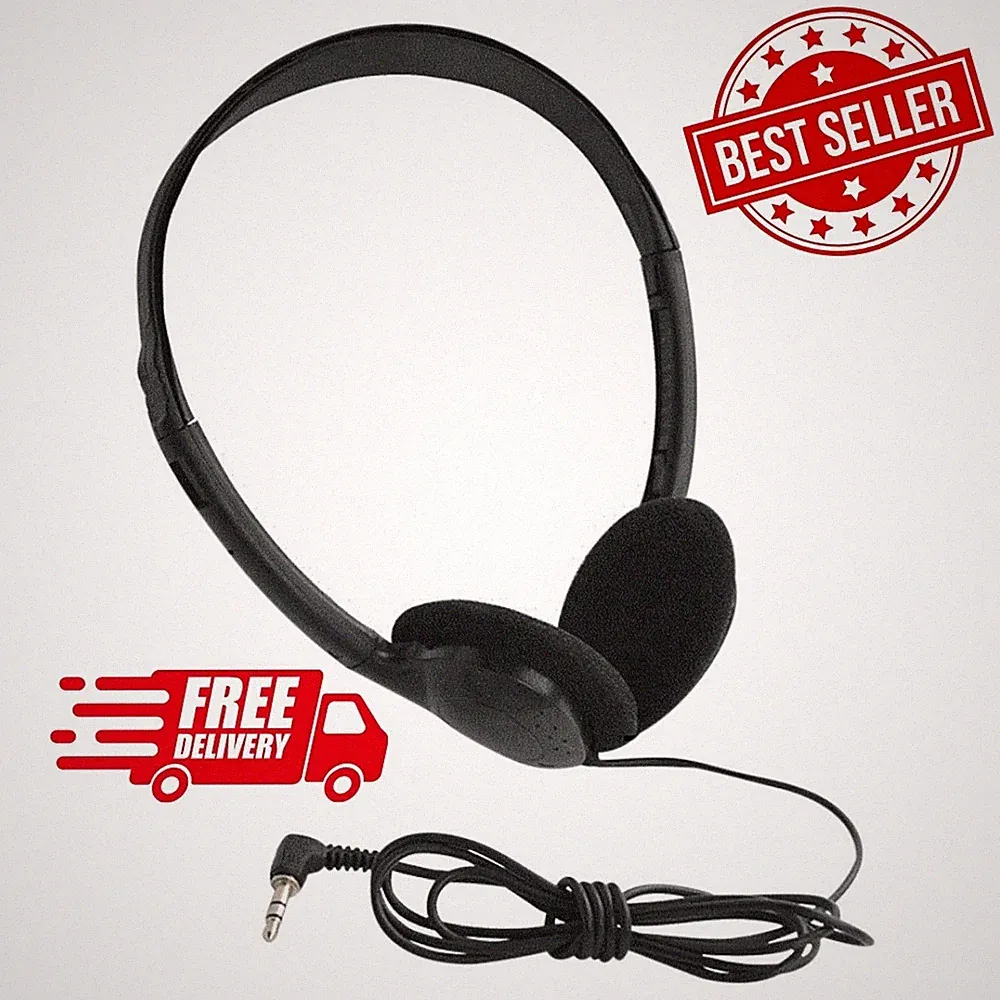 Headset PC Stereo 3,5mm Klinke Kopfhörer mit Mikrofon Laptop Computer Chat Video