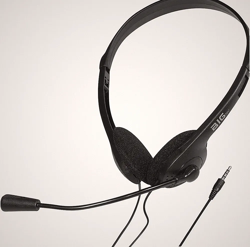 Headset PC Stereo 3,5mm Klinke Kopfhörer mit Mikrofon Video Chat Laptop Computer