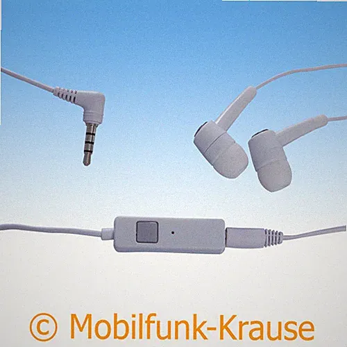 Headset Stereo In Ear Kopfhörer f. LG G5 (Weiß)