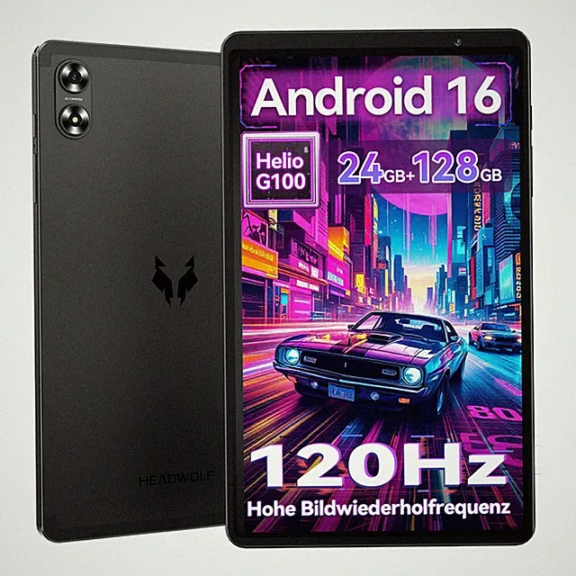 Headwolf Fpad6 Android 16 Tablet 8 Zoll 24GB+128GB OctaCore 4G LTE Gemini AI 2.0