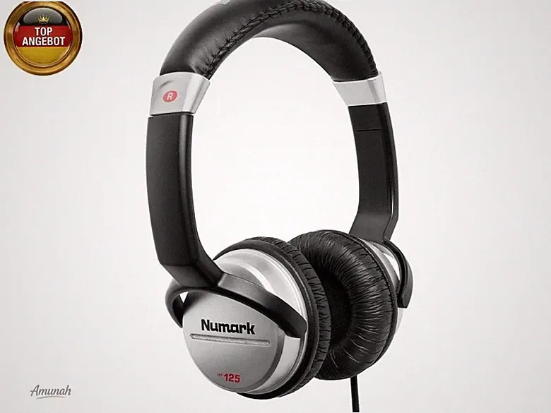 HF125 Kompakter Recording und Studio DJ Kopfhörer mit 1.8m Kabel, 40mm-Treiber