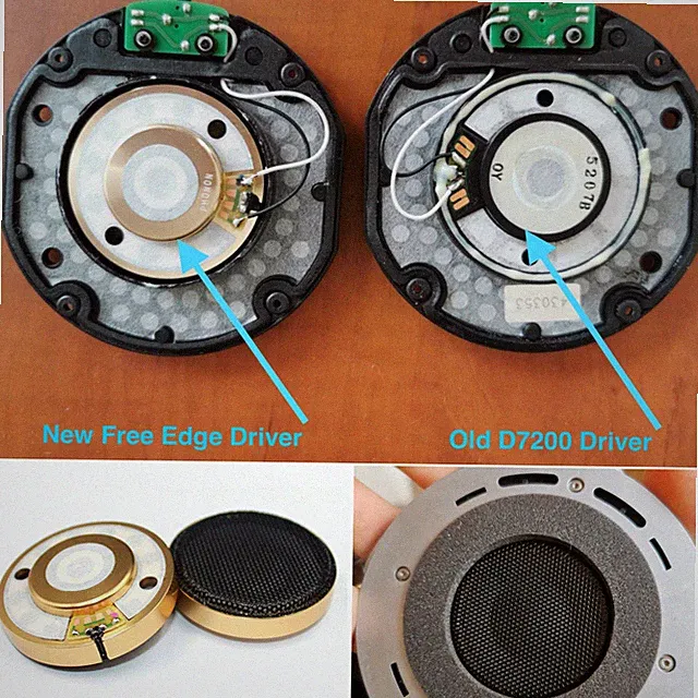 HiFi 50mm Headphone Driver For Denon AH D7000 D5000 D2000 High-End Speaker
