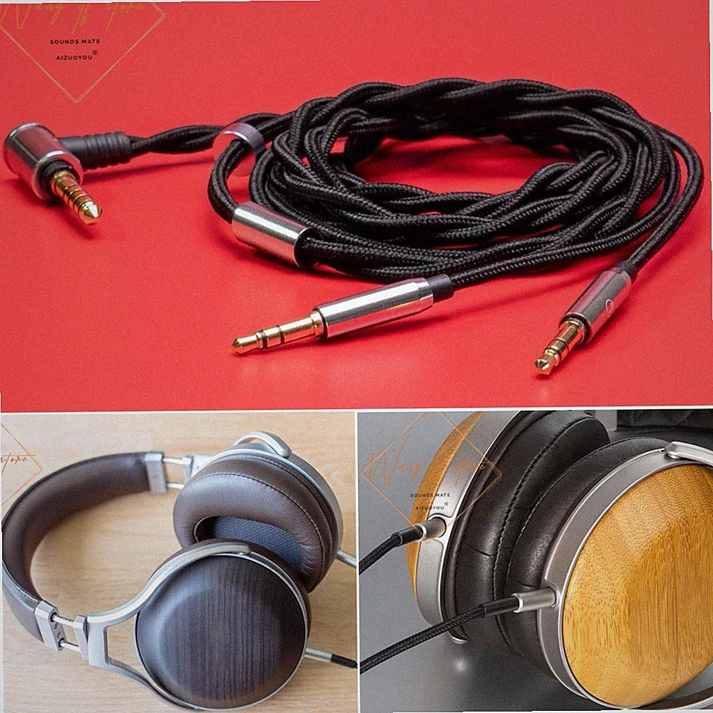 Hifi Balanced Audio Cable For Denon AH D600 D5200 D7100 7200 D9200 Headphone OFC