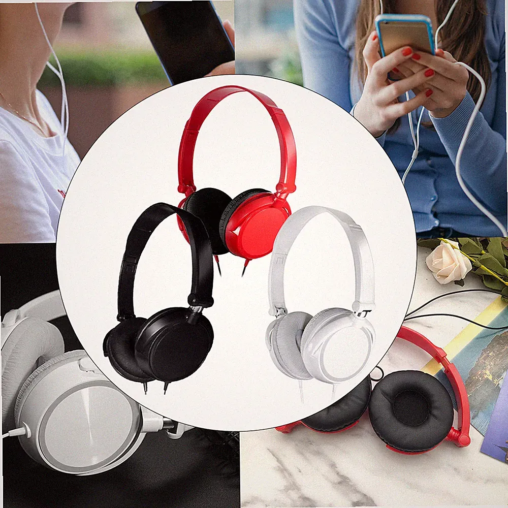 HiFi Klang Stereo Kopfhörer Over Ear Headset HD Sound Kabelgebundene Kopfhörer