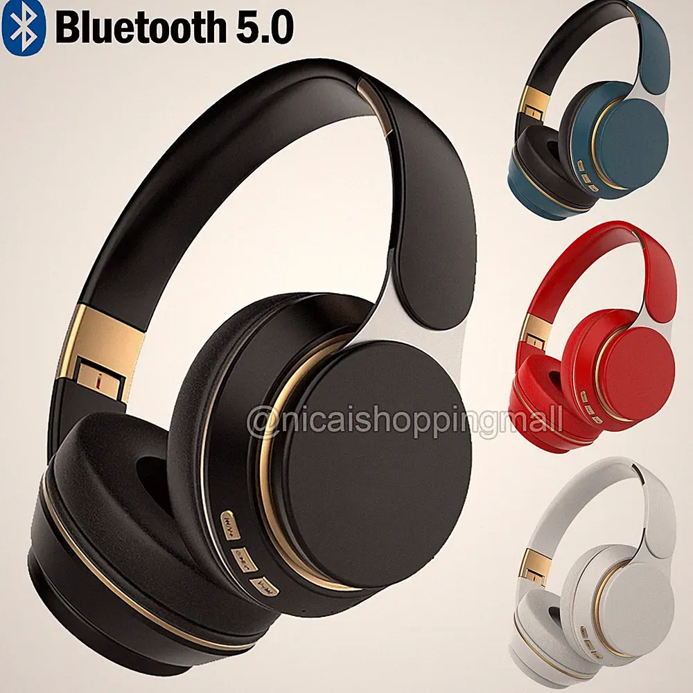 HiFi Kopfhörer Stereo Faltbares Kopfhörer Bluetooth On Over Ear Bluetooth 5.0 DE