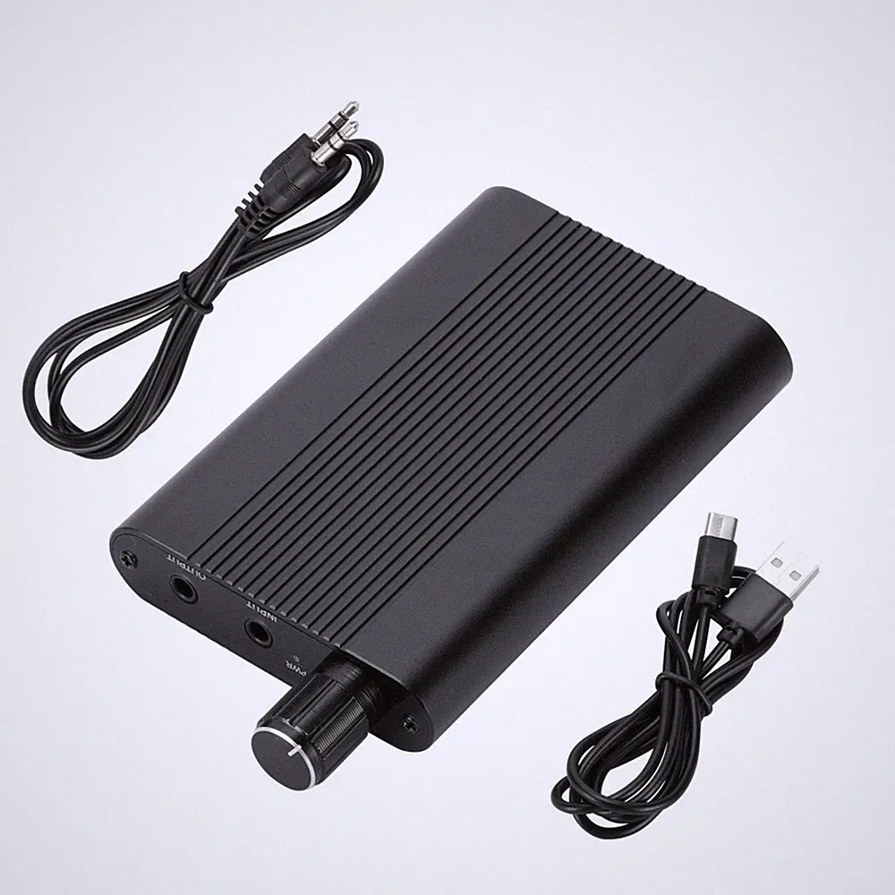 HIFI Kopfhörerverstärker Stereo Kopfhörer Audio AMP 3,5mm Aux 16-300 Ohm jj